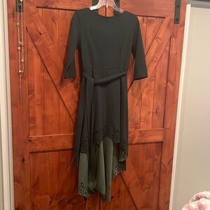 SHEIN high low deep green size large